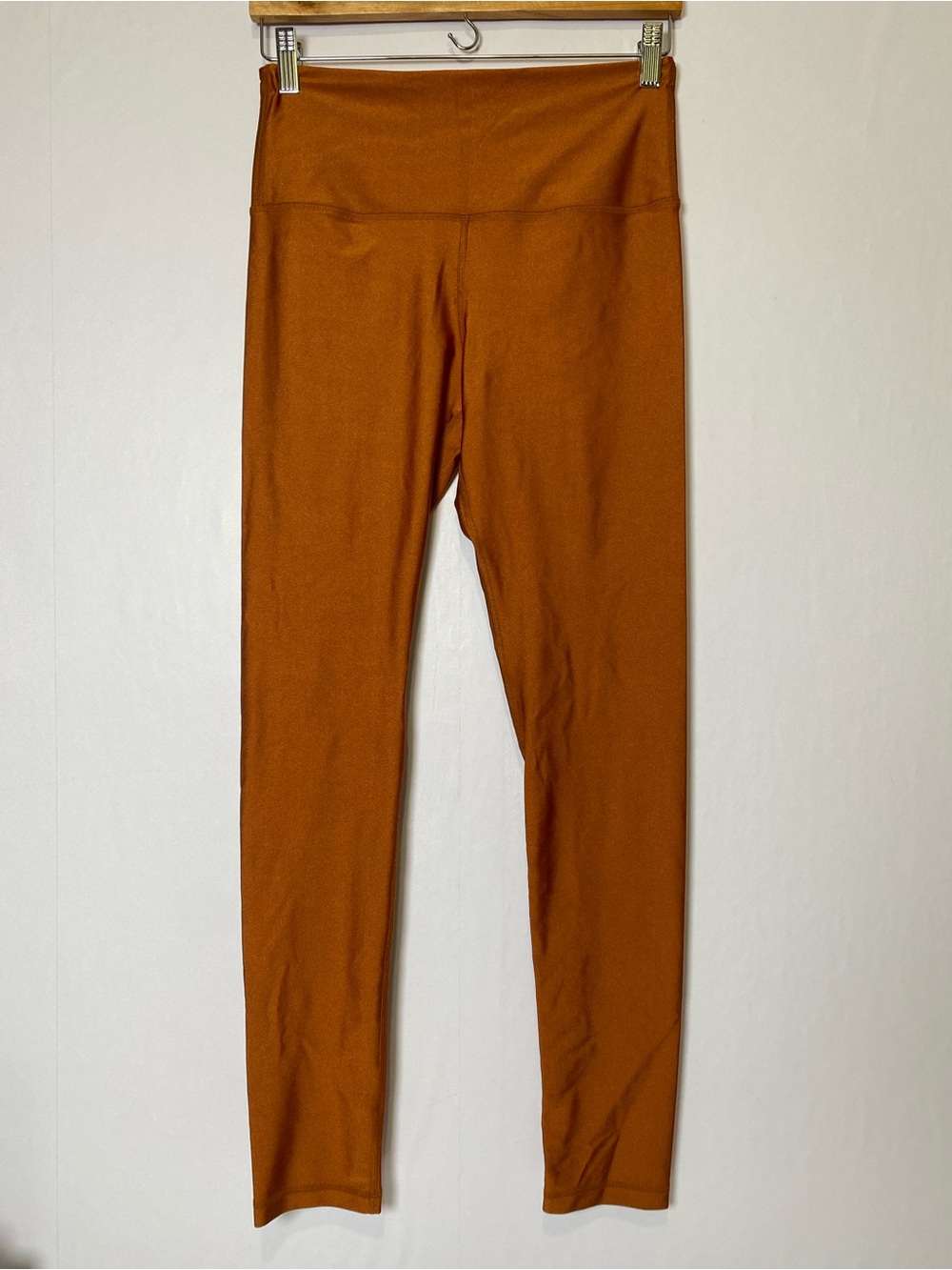 Pheel Women's legging Large Brown/Bronze Activewear Stretch Gym Athleisure USA